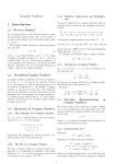 Complex Numbers - Whitman People