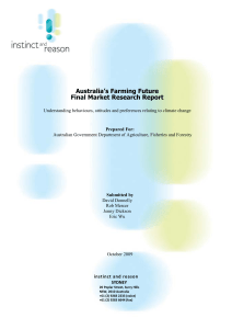 Australia`s Farming Future Final Market Research Report
