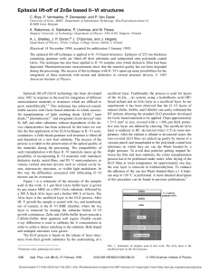 Epitaxial lift-off of ZnSe based II–VI structures