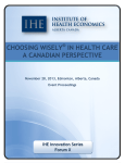 CHOOSING WISELY® IN HEALTH CARE: A CANADIAN