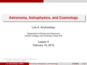 Astronomy, Astrophysics, and Cosmology