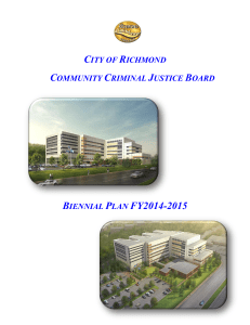 Richmond CCJB Biennial Plan FY2014-2015