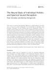 The Neural Basis of Individual Holistic and Spectral Sound Perception