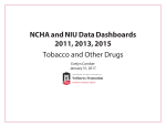 Tobacco and Other Drugs Dashboards