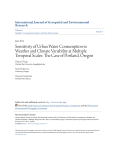 Sensitivity of Urban Water Consumption to Weather and Climate