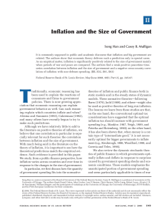 Inflation and the Size of Government