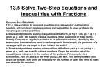 13.5 Solve Two-Step Equations and Inequalities with Fractions