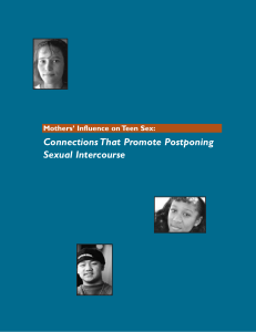 Connections That Promote Postponing Sexual Intercourse