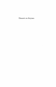 Dissent on Keynes