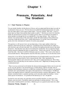 Chapter 1 Pressure, Potentials, And The Gradient