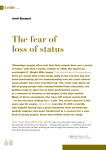 The fear of loss of status