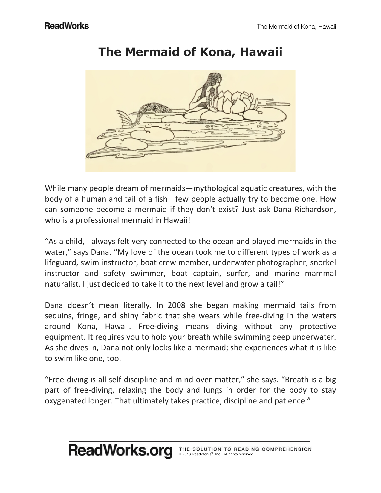 ... Array - the mermaid of kona hawaii americana intermediate school rh studyres ...