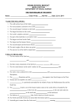 Class VI Science worksheet The Four Realms of the Earth