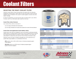 Coolant Filters - CARQUEST Auto Parts