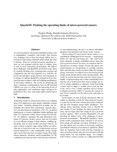 QuarkOS: Pushing the operating limits of micro