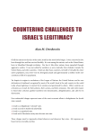 countering challenges to israel`s legitimacy