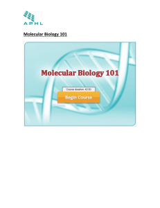 Molecular Biology 101