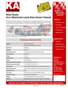 RHL4 Series New Miniature Laser Ride Height