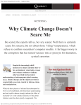 Why Climate Change Doesn`t Scare Me — Quadrant Online