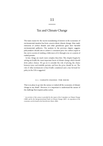 11. Tax and climate change