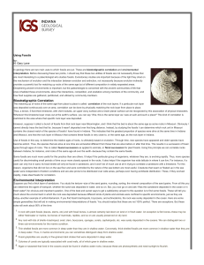 Biostratigraphic Correlation Environmental Interpretation