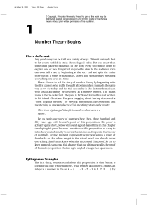 Number Theory Begins - Princeton University Press