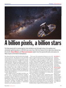 A billion pixels, a billion stars