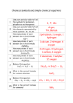 Chemical symbols and simple chemical equations 1 K, P, Mn 2
