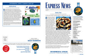 June 2011 Issue! ENVIRONMENTAL EXPRESS