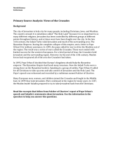 Primary Source Analysis: Views of the Crusades