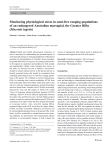 Monitoring physiological stress in semi-free