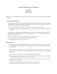 Science Problems for Calculus I - Bard Math Site