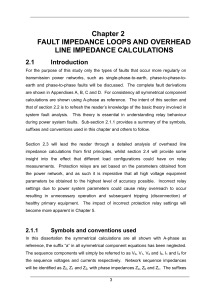 Chapter 2 FAULT IMPEDANCE LOOPS AND OVERHEAD LINE