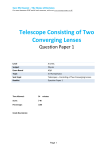 Telescope Consisting of Two Converging Lenses