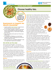 Choose healthy fats.