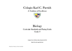 Biology 9 - Colegio Karl C. Parrish