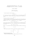 solution of equation ax + xb = c by inversion of an m × m or n × n matrix