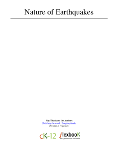 Nature of Earthquakes - mcdonough-mbvm