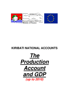 The Production Account and GDP