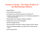 Proteins As Drugs - The Major Products of the Biotechnology Industry