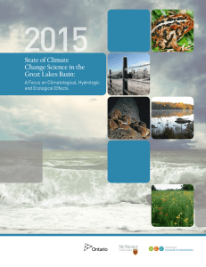 State of Climate Change Science in the Great Lakes Basin