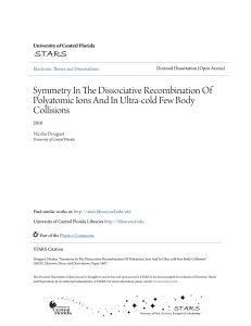Symmetry In The Dissociative Recombination Of Polyatomic Ions