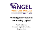 Winning Presentations For Raising Capital - Angel