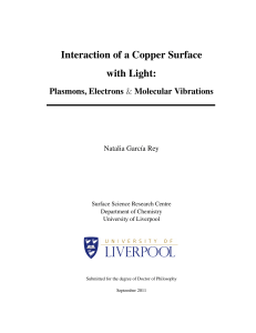 Interaction of a Copper Surface with Light: Plasmons, Electrons