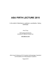 asa firth lecture 2015 - Association of Social Anthropologists of the