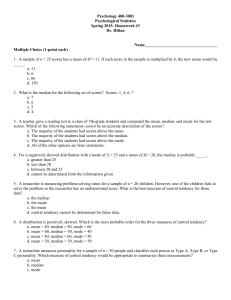 Psychological Statistics