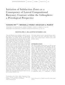 Initiation of Subduction Zones as a Consequence