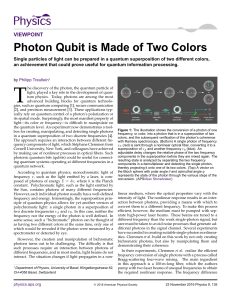 Photon Qubit is Made of Two Colors