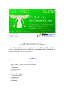 Zen Buddhism and Persian Culture, V1