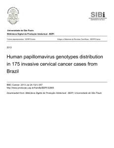 Human papillomavirus genotypes distribution in 175